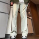 Black Box White American High Street Jeans Herren neuer 2024 Frühlings- und Sommer-Retro-Vibe-Hose Slim Elastic Micro-Flare Straight Hosen Sxnz-719 Yellow XL