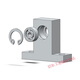 Roulement en forme de T avec siège BGHKB6200 6201 6202 6203 6204 6205 Siège à roulement fixe vertical KBPA6203-Center Hauteur 40