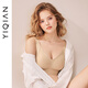 Yiqian's big breast lifting and anti-sagging, small and traceless liquid foundation underwear for women's thin style gathering and collecting secondary breasts without steel ring bra Vanilla milk coffee 2XL (95B-D/90E-G)