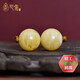 Xinyou natural ore Russian material white flower beeswax round beads single star and moon bodhi accessories top beads with loose beads single bead full honey round beads 14mm/single with certificate