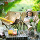 Kamel (Kamel) Outdoor exquisit Camping Klappstuhl Fischerhocker Beach Lounge Stuhl Lazy Moon Stuhl 1J32265970b