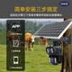 网络眼超清4g太阳能摄像头室外无电无网免流量户外手机远程高清无线监控器360度无死角带夜视全景 【送免费流量】双镜头双画面+30倍变焦+128G