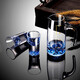 Depinte household blue iceberg white wine cup one-cup small wine cup with handle scale wine divider wine cup wine set 1 pot 6 cups Blue Mountain Cup + Blue Mountain Pot with handle
