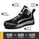 Jeep men's shoes 2025 new spring and autumn warm snow Martin boots outdoor workwear medium and high top casual shoes black 1289 (leather shoe size) 38