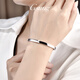 GsunG platinum bracelet for men PT950 fashionable simple glossy bracelet platinum bracelet for women invisible buckle oval chaise bracelet PT950 bracelet 12 grams or so reservation
