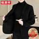 Hengyuanxiang Counter Counter Wollmantel Herren Herbst und Winter doppelseitige Wollanzug Jacke für Männer mit mittlerer Windbrecher 302 Khaki Fischgröße (51% Wolle) L empfohlen 105-120 Jin [Jin gleich 0,5 kg]