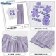 Nickybaby Girls Summer Set à manches courtes 2025 Nouveaux vêtements pour enfants à la mode moyens grands enfants pour enfants en deux pièces Vêtements d'été décontractés 15009 violet + 9922 blanc [set] 140