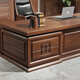 Hebson all solid wood desk boss table new Chinese style president table high-end executive desk simple chairman high-end 2.0 meter boss table (including side table)