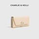CHARLIE / KELLI official website CK light luxury bag women's bag fashionable long wallet women's 2025 new coin wallet card bag clutch off white [520 gifts]
