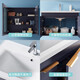 HUIDA Bathroom flush toilet toilet solid wood bathroom cabinet shower shower combination set 6218+1381-80+5510(faucet set) 305 pit distance Original shipment Inspection before signing