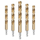 Baolian hexagonal handle titanium-plated twist drill bit stainless steel metal special hole opener straight handle high-speed steel fully ground drill bit 12.0mm