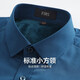 Shanshan (FIRS) velvet warm long-sleeved shirt men's coral velvet autumn new solid color thickened business shirt 673 Peacock Blue 40