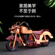 Kang Zhirun Creative Wine Rack Retro Solid Wood Motorcycle Model Wooden Red Wine Rack Living Room Entrance Home Gift Decorative Ornaments Solid Wood Motorcycle Wine Rack