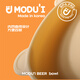 MODU'I婴儿辅食碗modui韩国进口儿童硅胶碗带盖子宝宝餐具套装防摔饭碗 小熊碗三件套-浅褐色