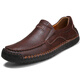 
Western Region Camel Men's Genuine Leather Casual Leather Shoes Large Size British Perfect Daddy Shoes Dark Brown [9918 Four Seasons] 42