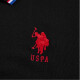 U.S.POLOASSN.polo shirt men's lapel navy blue L
