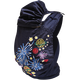 Baby Strap Back Style Baby devant le bébé Baby à broder simple Sac traditionnel Big Child Turban tenant bébé Lotus bleu foncé (broderie) Four Seasons