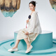 
Old American [Begonia] Traditional women's thousand-layer sole embroidered mugwort cloth shoes Chinese style summer white 36