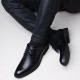 Zapatos de cuero amaoton zapatos formales para hombres zapatos británicos zapatos británicos jóvenes de moda versátil versátil sin deslizamiento transpirable Estilo básico 42 42