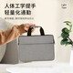 怡之帆笔记本电脑包手提包公文包适用苹果华为联想拯救者小新游戏本惠普 灰色有肩带 16英寸