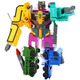 Guen Digital Deformation Toys Super Large Integrated Roboter Kinderjunge versammelte Bausteine ​​für 5-7 Jahre alte Kindergeburtstag [Nummer 0/6-9] Integrated Qingang