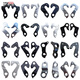 
He Jiangong bicycle tail hook lug suitable for XDS legend Sun Rising Sun Xiake Road Bike Hero 300 Mountain Bike One No. 717 Silver