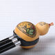 Blue Peacock T-080 Yunnan Musical Instrument Specialty Performance Ebony Wood Tube Hulusi G-Tune Relithing Modèle, y compris les manuels (version audio)
