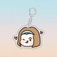 
Cartoon peripheral detective Conan anime peripheral keychain Maori Ran Haihara Ai girl emoticon bag school bag hanging A1391---Style 4 5cm keychain D button