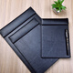 BAILIWEN BL3890 Schwarz A4 Magnetic Writing Board Fixing Board Imitation Leder Datei Organisieren Clip -Clip -Geschäft Meeting Magnetic Clip Stift Clip