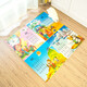 
Golden Cat Cartoon Puzzle Baby Crawling Mat 60x60 Bedroom Children's Foam Mat Splicing Thickened Home Animal World Early Education 60*60*1.2cm (4 pieces) Thickened