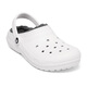 crocs Crocs Children's Cotton Slippers for Men and Girls, Winter Warm Fleece Hole Shoes 207010_10M White 36 -37 Inner Length About 225mm