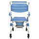 
Wei Yikang Disabled People's Wheeled Bath Chair Shower Chair Elderly Thickened Reinforced Toilet Chair Indoor Bathroom Toilet Aluminum Alloy Mobile Toilet Stool 698A Four-wheeled Brake