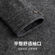 与狼共舞【含绵羊毛+超声波内里】秋冬翻领保暖外套男士夹克 004花灰 180 