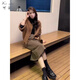 可茵（Keyin）小香风连衣裙套装女2025年秋冬新款美拉德穿搭针织毛衣外套裙子女 针织外套+半身裙 XL