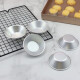 Zhengci Palace aluminum alloy egg tart mold baking reusable egg tart tray for making steamed rice cake tools non-stick home kitchen DIY tools small cake tray pudding mold aluminum alloy egg tart tray 6 pieces [can be used repeatedly]