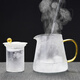 Mesni thickened glass teapot heat-resistant glass tea maker home with filter kung fu tea set