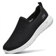 Skechers Herrenschuhe für Sommer -Wanderschuhe, bequeme und atmungsaktive faule Schuhe für Papa