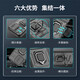 Dr. Zhan is suitable for Apple 13 mobile phone case Apple 13promax new Apple 13pro lens sliding cover push window design anti-fall protection case car magnetic ring support shell trend Apple 13 cool black [lens push window design, ring support model]