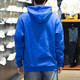 阿迪达斯 （adidas）卫衣男士春秋季三叶草运动服针织连帽休闲上衣套头衫 HK9866蓝色磨毛毛圈  2XL