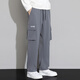 Jüdische Arbeitshose für Männer 2025 Neue Frühlings- und Herbst Lose Lose Locker Ladung Casual Sports Long Hosen 9930 Grau M (165)