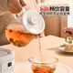 Liven Health Pot All-Glass Thermostatic Pot 0 Glue Kettle 1.2L Soft Sound Office Insulation Tea All-in-One Flower Teapot Baby Milk Kettle SH-D1232