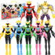 Sanbao (Sanbao) Divine Beast Vajra 3rd Generation 5th Generation Super Crystal Armor Super Variable Star Armor Children's Anime Toy Transformation Combination Robot Set [Divine Beast Vajra 5] Six Full Sets of Superman Dolls