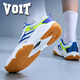 Walter table tennis shoes summer single mesh breathable men's low-top shock-absorbing running shoes non-slip wear-resistant badminton competition sports shoes white blue 988AT 35