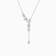 Crystal star 925 silver necklace women's birthday gift for girlfriend tassel clavicle chain high-end pendant best friend