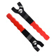 Baolian angle grinder wrench thickened disassembly tool adjustable universal wrench cutting machine wrench angle grinder accessories rubber-coated adjustable wrench