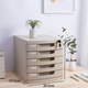 
Qiantun desktop file cabinet office with lock plastic thickened multi-layer combination cabinet information cabinet drawer rack storage large seven-layer 2677A Athens Blue