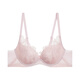 Admiration Underwear Bra Women's Spring and Summer New Perfume Lily 3/4 Water Bag Mold Cup Bra Thickened AM149281 Peony Powder 3PD 70A