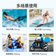 惠舟 手机防水袋防水套 大号可触屏游泳户外挂脖透明潜水套 手机气囊泳包温泉水下拍照雨天手机防雨套 【大号防水袋*透黑款】6英寸以下通用型