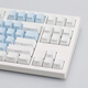 Bulin MK870 blue and white side engraving finished mechanical keyboard customization kit 87 key hot-swap e-sports game office white single template + blue and white side engraving keycap red axis