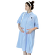 猫人（MiiOW）孕妇夏装连衣裙条纹翻领衬衫裙女宽松中长款夏天裙子 蓝色条纹L